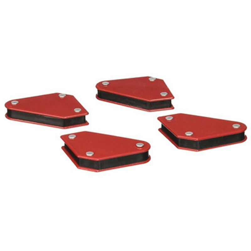 -4 uds/set Mini posicionador de soldadura electrónica de ángulo fijo magnético de 9lb, herramientas de localización de soldadura sin interruptor, accesorios de soldadura