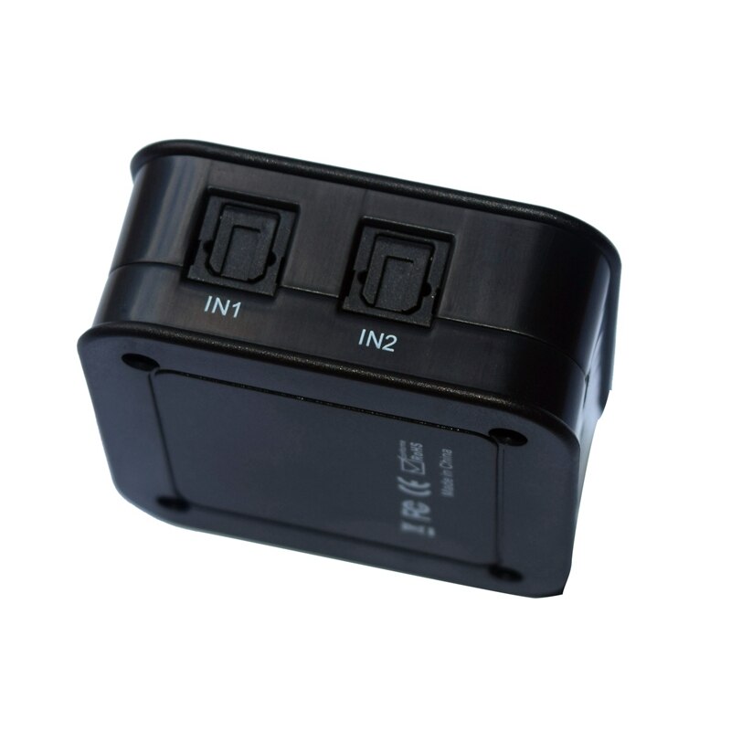 -Optical Toslink SPDIF o Switch 3X1 Aluminum Switcher 3 in 1 Out Support LPCM2.0/DTS/Dolby-AC3 Digital Optical Switcher(E