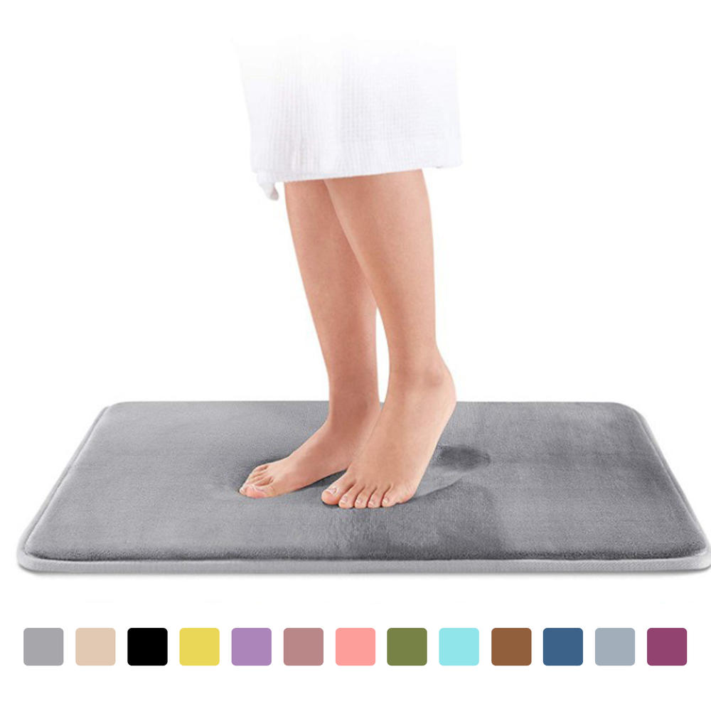 1 Pcs 40*60Cm Thuis Badmat Antislip Badkamer Tapijt Zacht Koraal Fleece Memory Foam Tapijt mat Keuken Wc Floor Decor Wasbare