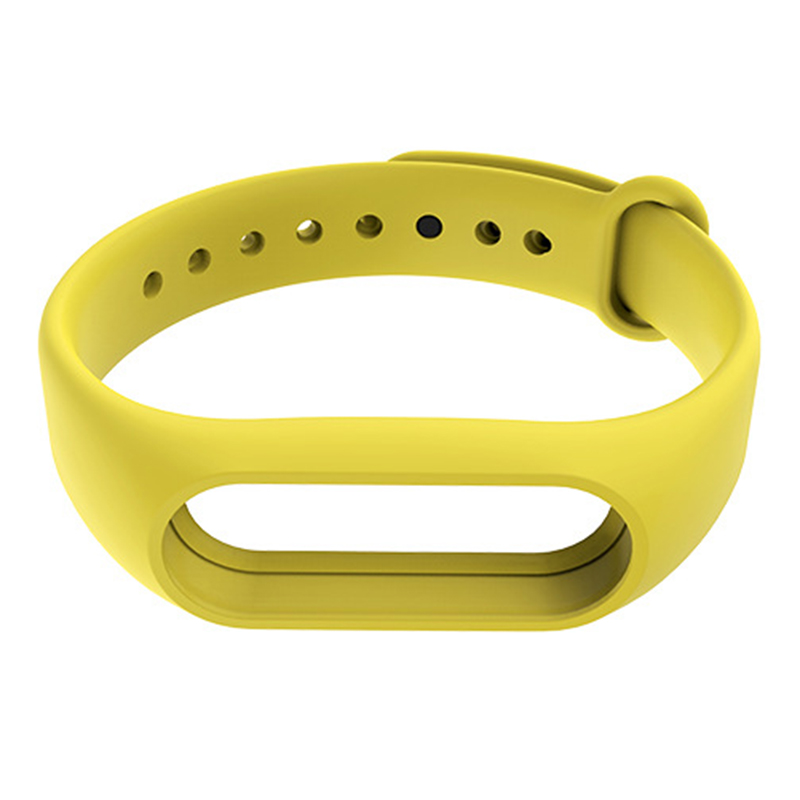 Correa de silicona para Xiaomi Mi Band 2, repuesto de pulsera de silicona, Color sólido, accesorios: Beige
