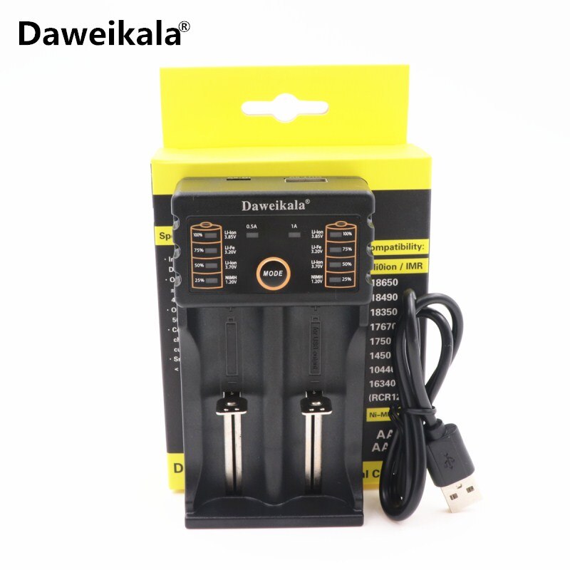 100% neue 9900mAh 18650 Batterie wiederaufladbare Lithium-batterie für taschenlampe Akkumulator + 1Stck 18650 ladegerät: 1stck ladegerät
