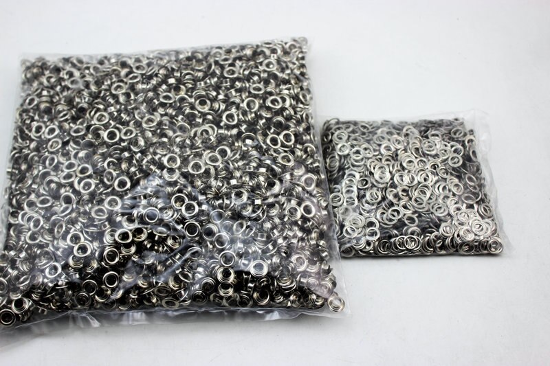 2000sets 4.5MM*8mm*4.5mm Size deviation copper black nickel blow hole garment accessories metal eyelet