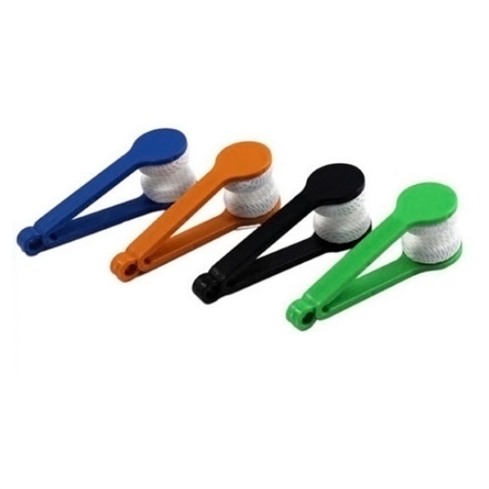 Microfiber Twee-side Zonnebril Borstel Lenzenvloeistof Borstel Bril Schoon Tool Bril Wrijven Cleaner best selling 531