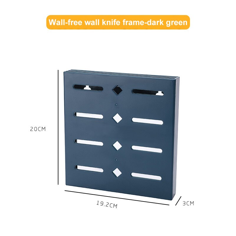 Soporte de plástico para cuchillos de cocina, Soporte múltiple montado en la pared, bloques para organizar cuchillos, herramienta de cocina, accesorios para cuchillos: 06