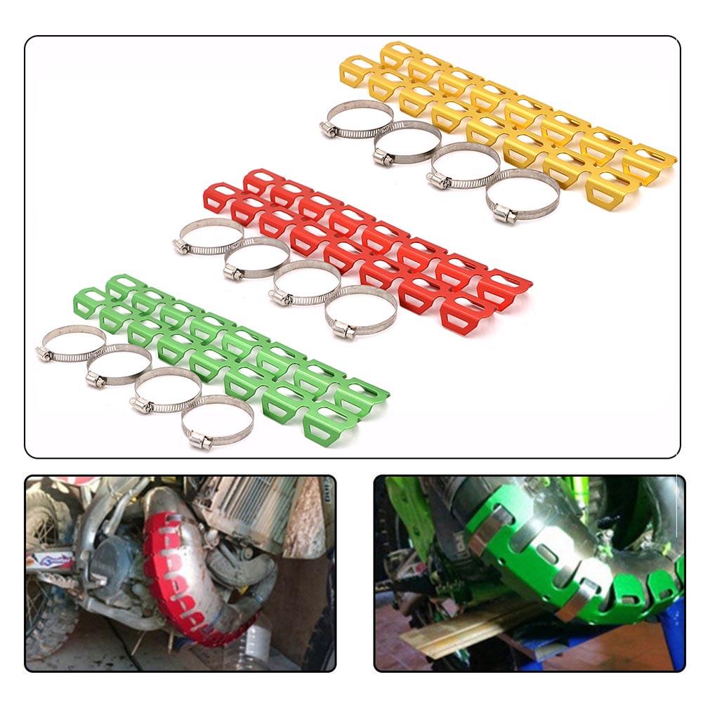 Motorcycle Exhaust Pipe Heat Shield Multi-color High-strength Aluminum Alloy Thermal Protection Shield