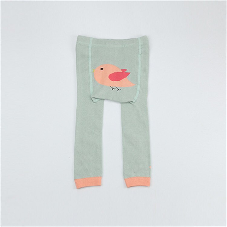 Pantimedias de algodón peinadas de primavera y otoño de Corea del Sur 9 pantalones de dibujos animados grandes PP para bebés y niños leggings