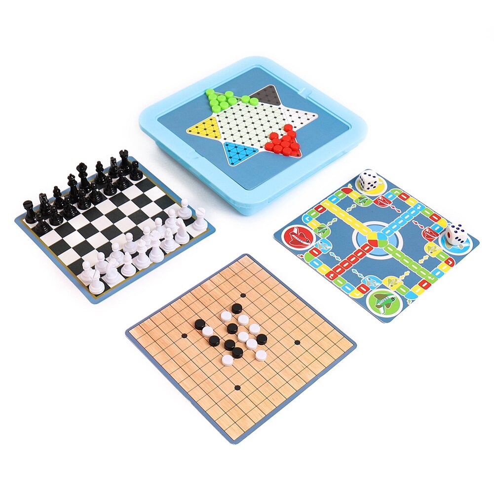 Schaken Schaken Board Speelgoed Kinderen Kinderen Puzzel Board Games Gobang Vliegen Schaken Set Multi-Functionele Game