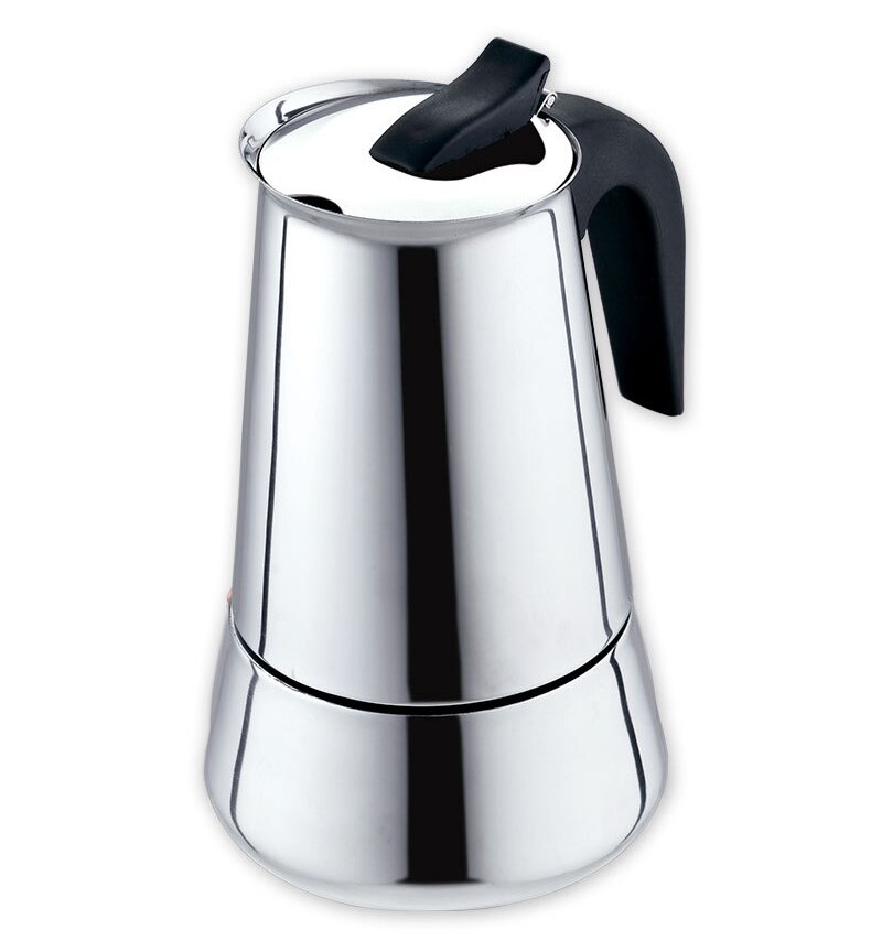 Cafetera italiana Moka de 600ml con filtro de acero inoxidable, placa encimera, cafetera Espresso con filtro de 12 tazas: 600ML(12CUP)