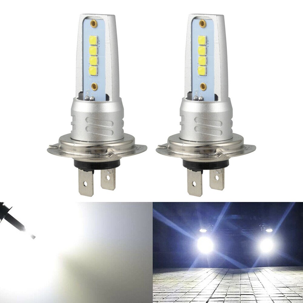 2pcs LED koplampen mistlamp H7H8 10400 Lumen 6000K 55W conversie kit COB lamp wit licht universele high power