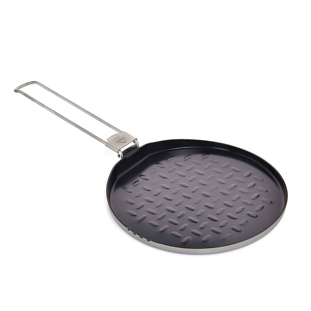 Widesea Titanium Nonstick Frying Pan Pot Bowl Camping Ultra-light Plate Tableware Cooking Utensils Bbq Picnic Cookware: Non-stick Frying Pan