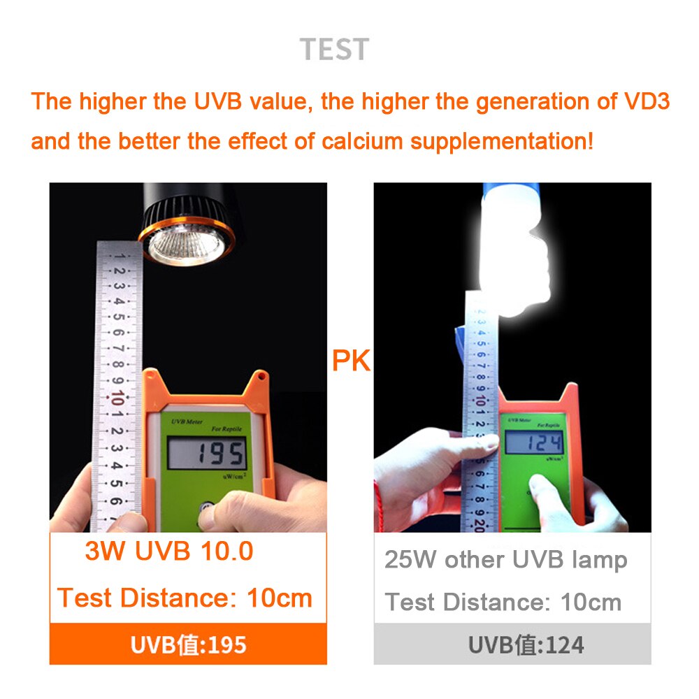 3w reptil lampa uva uvb 5.0 uvb 10.0 lmap led glödlampa sköldpadda sköldpadda ödla solar solljus uvb glödlampa belysning