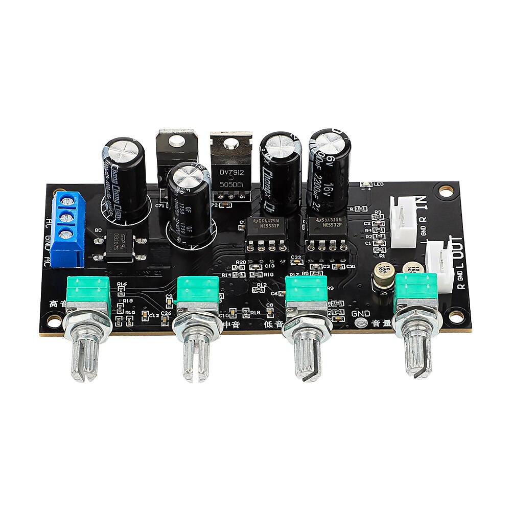 AIYIMA NE5532 scheda preamplificatore tono Treble Bass Midrange regolazione del tono del Volume preamplificatore per amplificatore di potenza