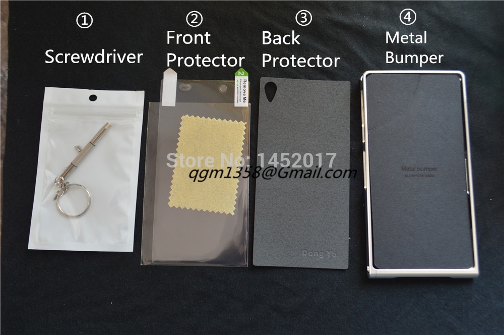 Funda protectora de aluminio Ultra fina de lujo Z3 para Sony Xperia Z3 D6653 D6633