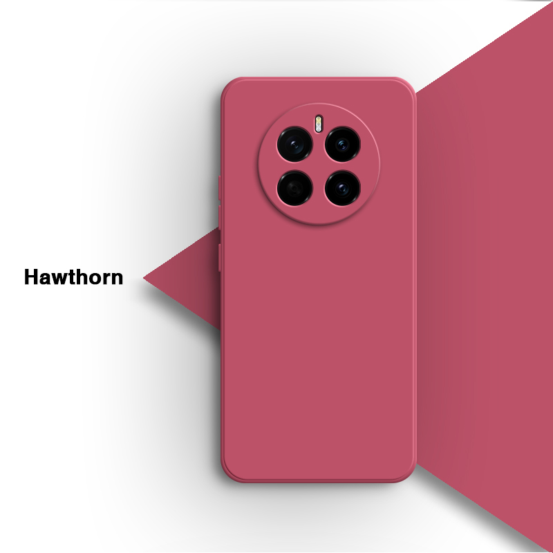 Accesorios originales contraportada para Honor Magic 7 Magic7 Pro Lite 7Pro 7Lite 5G carcasa suave de silicona protección de cámara funda de teléfono: Rosa / Para iPhone 15