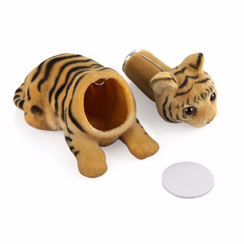 Car Ornament Nodding Tiger Doll Automotive Interior Dashboard Decoration Shaking Head Bobblehead Toys Cute Car Accessories