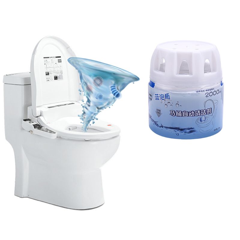 Automatische Wc Reiniger-Magie spülen Flaschen Helfer Blaue blasiert