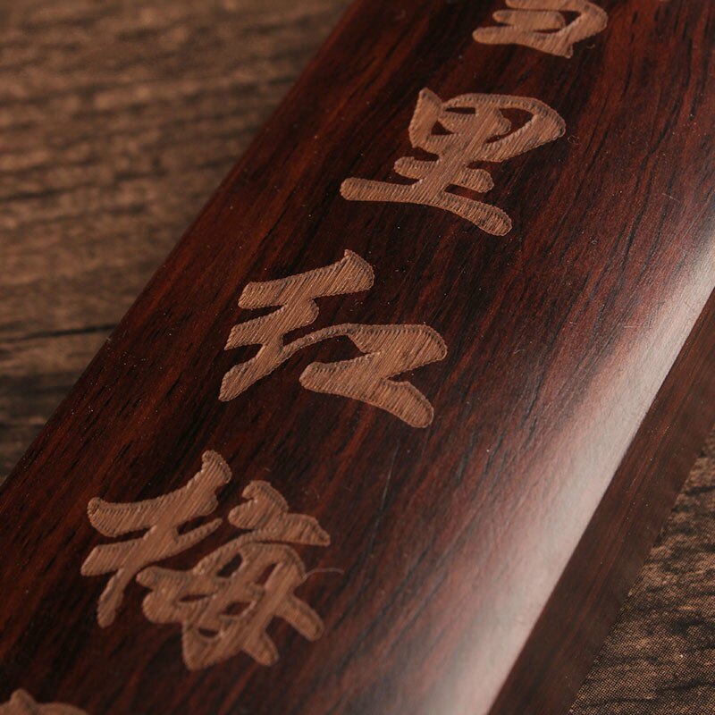 Houten Paperweights Chinese Borstel Kalligrafie Schilderen Paperweights 2 Pcs Student Eenvoudige Effen Houtsnijwerk Presse-papier