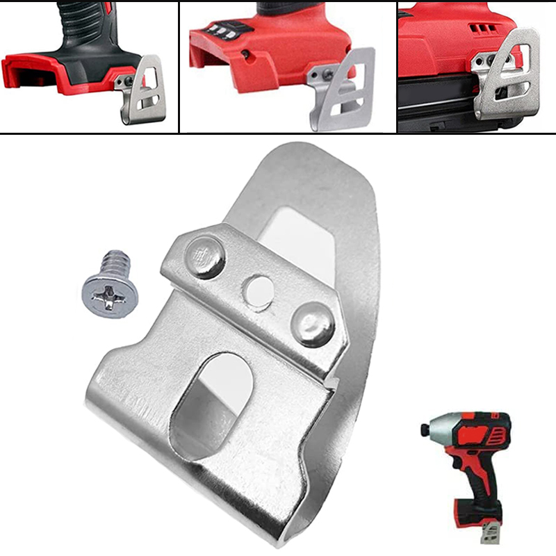 Perceuses sans fil Makita Dewalt Milwaukee, tournevis à percussion, porte-embout pour outil électrique, clip à crochet de ceinture avec vis, accessoires d'outils, 18V