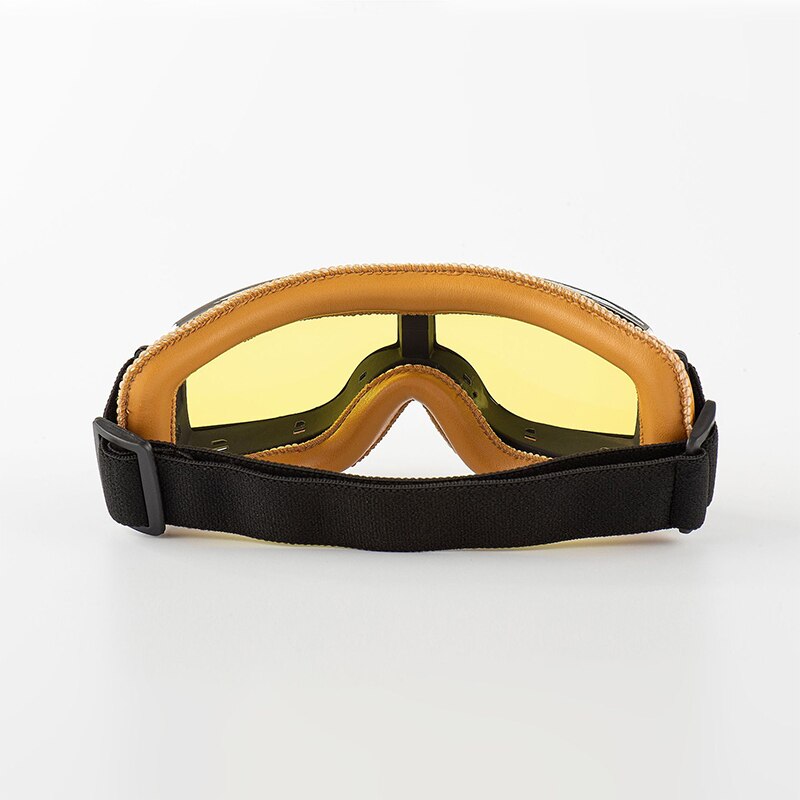 Vintage Motorcycle Goggles Retro Motorbike Scooter Biker ATV Glasses Universal Helmet Goggles Foldable Vintage Off-Road