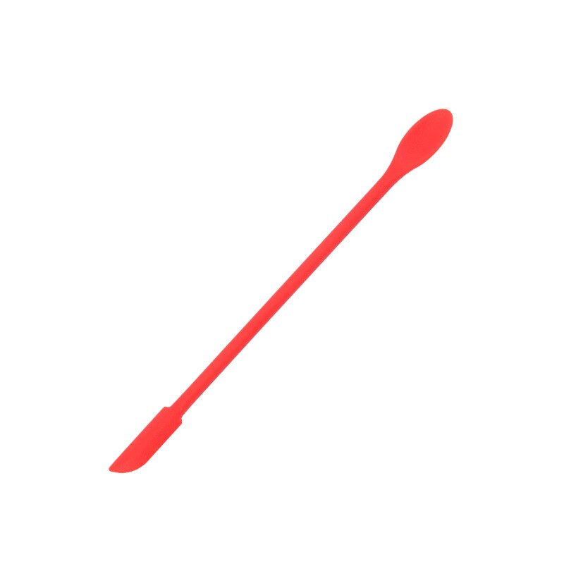 Spatule à confiture allongée en Silicone, grattoir à Double tête, bouteille cosmétique, spatule à Sauce aux fruits, accessoires d&#39;ustensiles de cuisine: Red S