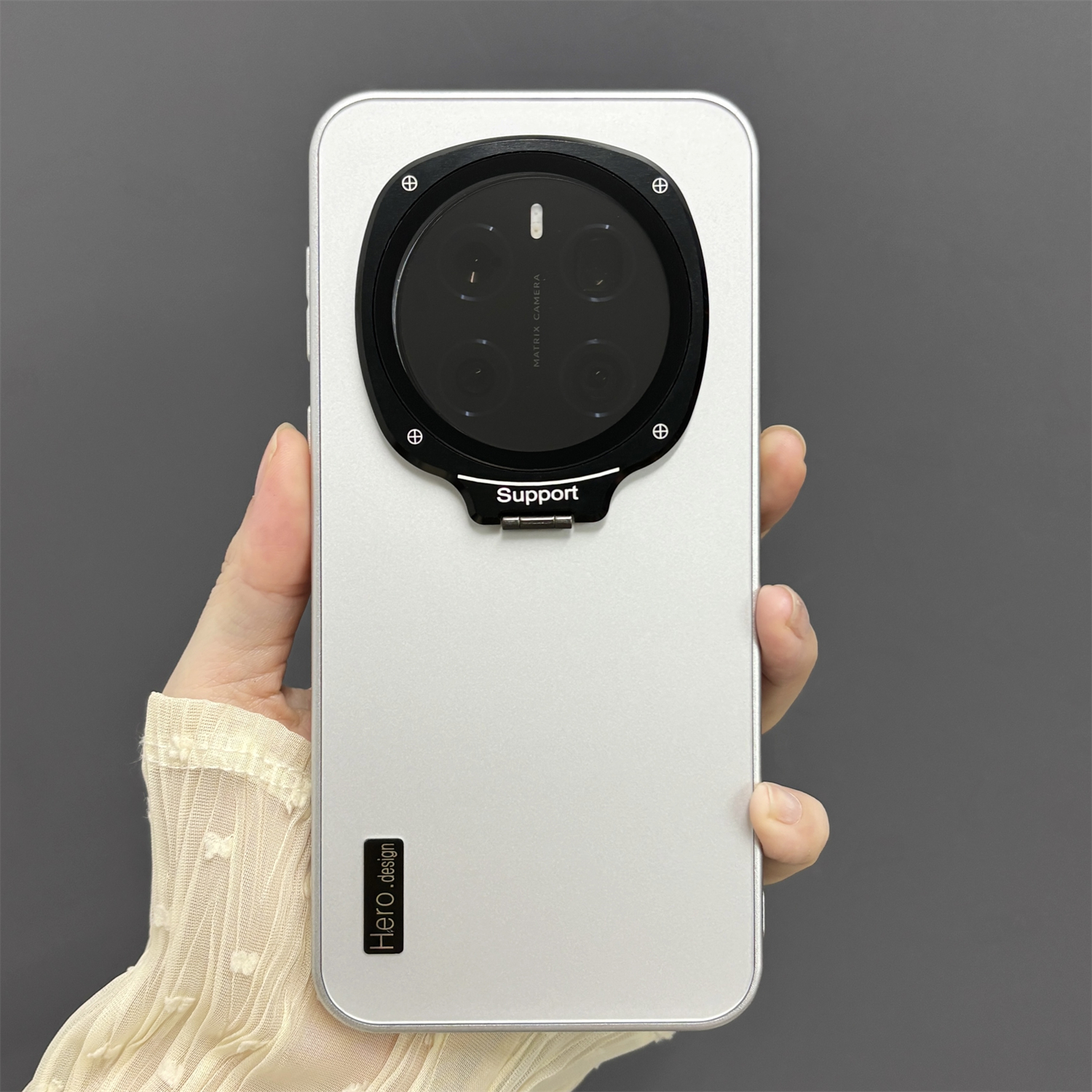 Funda para Honor Magic 7 6 Pro mate Invisible soporte de lente contraportada para Honor Magic7 Pro Funda de parachoques a prueba de golpes: Beige / Para iPhone 16