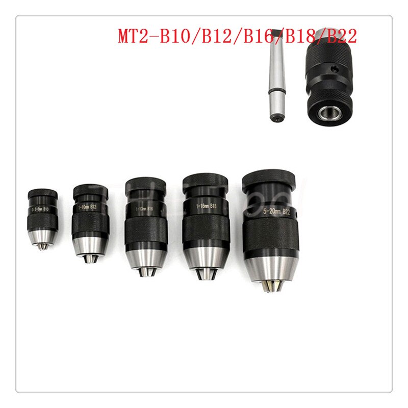 Self-Tightening Drill Chuck 1-13B16 Heavy Duty JT33 JT6 Self-Tightening Drill Chuck 1-16mmB18 Self-Locking Drill Chuck