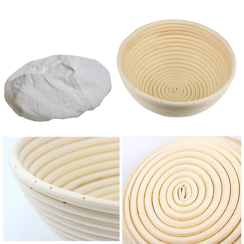 Rattan Bread Proofing Basket Natural Oval Rattan Wicker Dough Fermentation Sourdough Bread Basket Fermentation With Cloth Bag