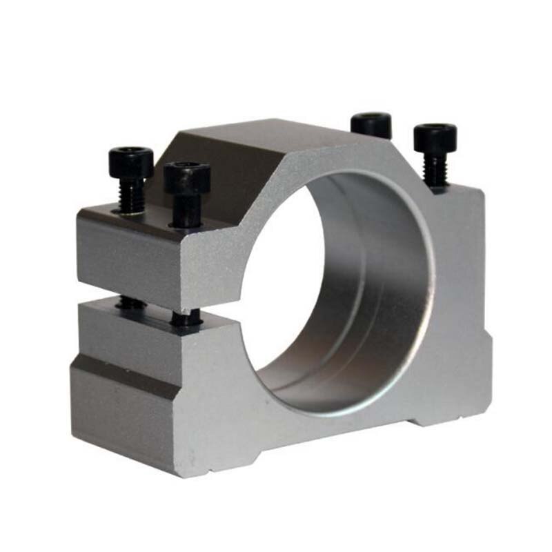 1PCS Spindle motor brackets 57mm clamp for 500w milling machine spindle clamp 57mm aluminum spindle