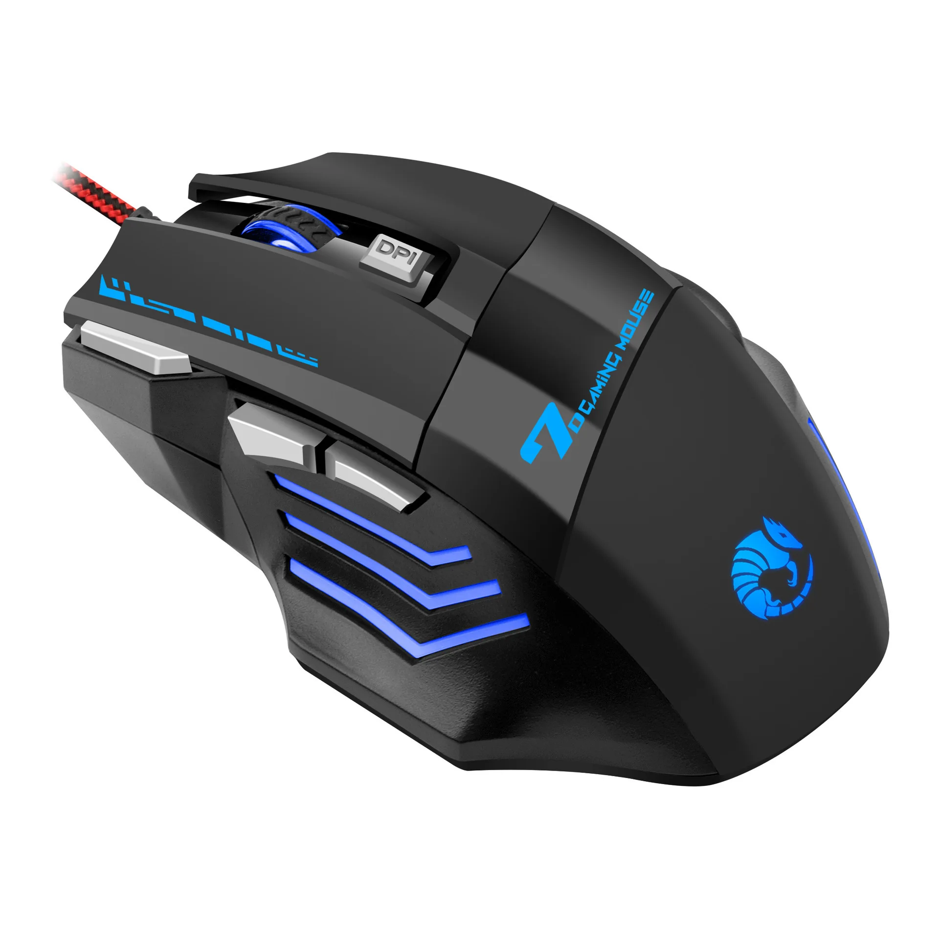 Gaming Mouse 7-Key Variable Speed Glowing Computer Mouse for Cross-Border Gaming High Chinese Brand Office Equipment