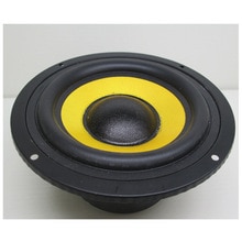 1pc 5.75 tommer 8 ohm 300w højttaler gummi kant woofer mid-bas surround musik stereo modificeret gul vævet bassin bas højttalere