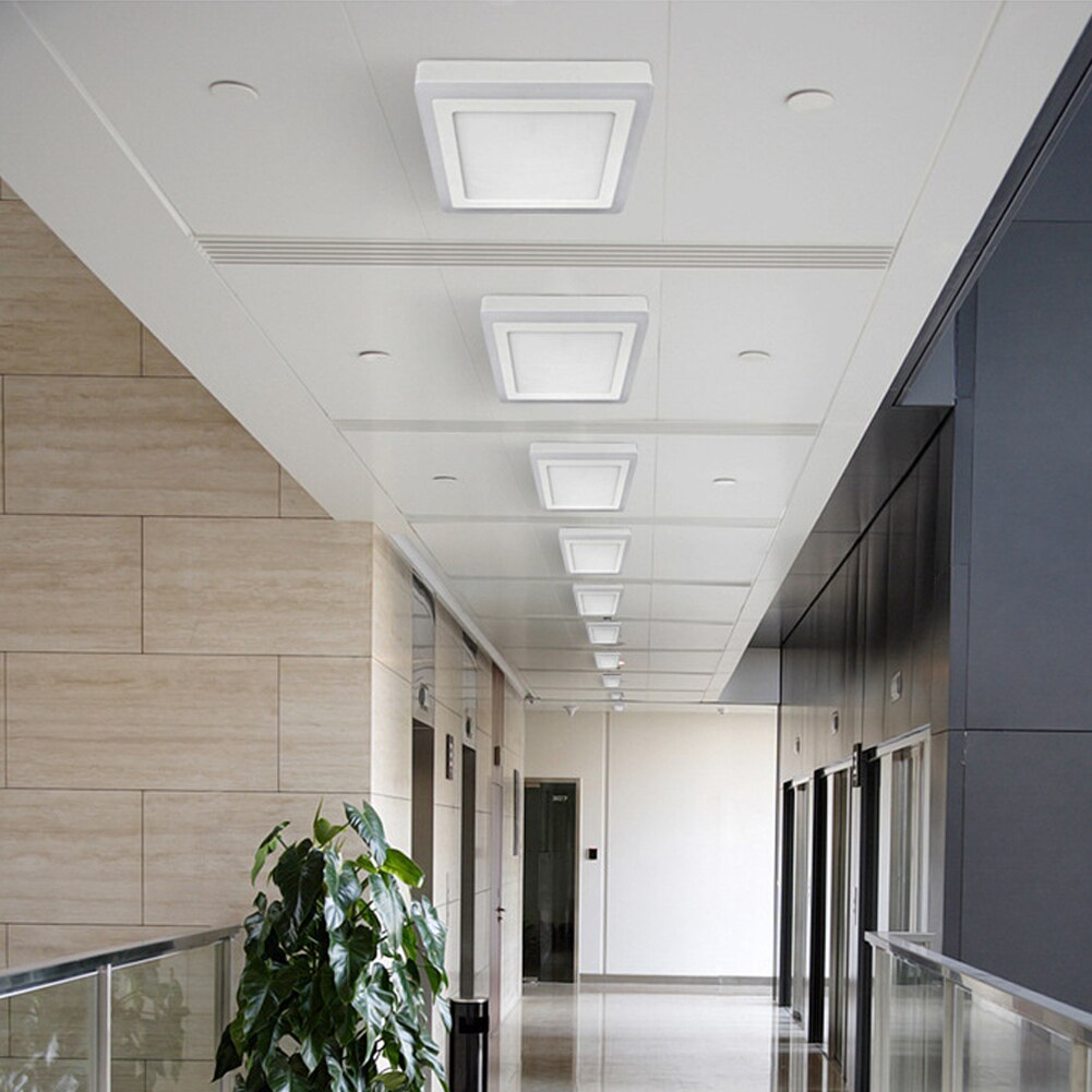 Dual Color Blue+White LED panel Lights 5W 9W 16W 24W Panel Lamp Square Surface Recessed Ceiling Wall Down Lights AC 85-265V