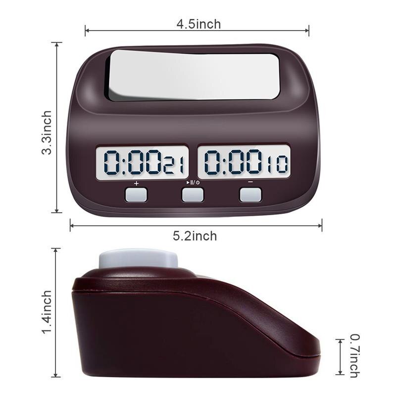 LEAP Digital Chess Clock Count Up Down Timer Sports Electronic Chess Clock I-GO Competition Board Game Chess Watch