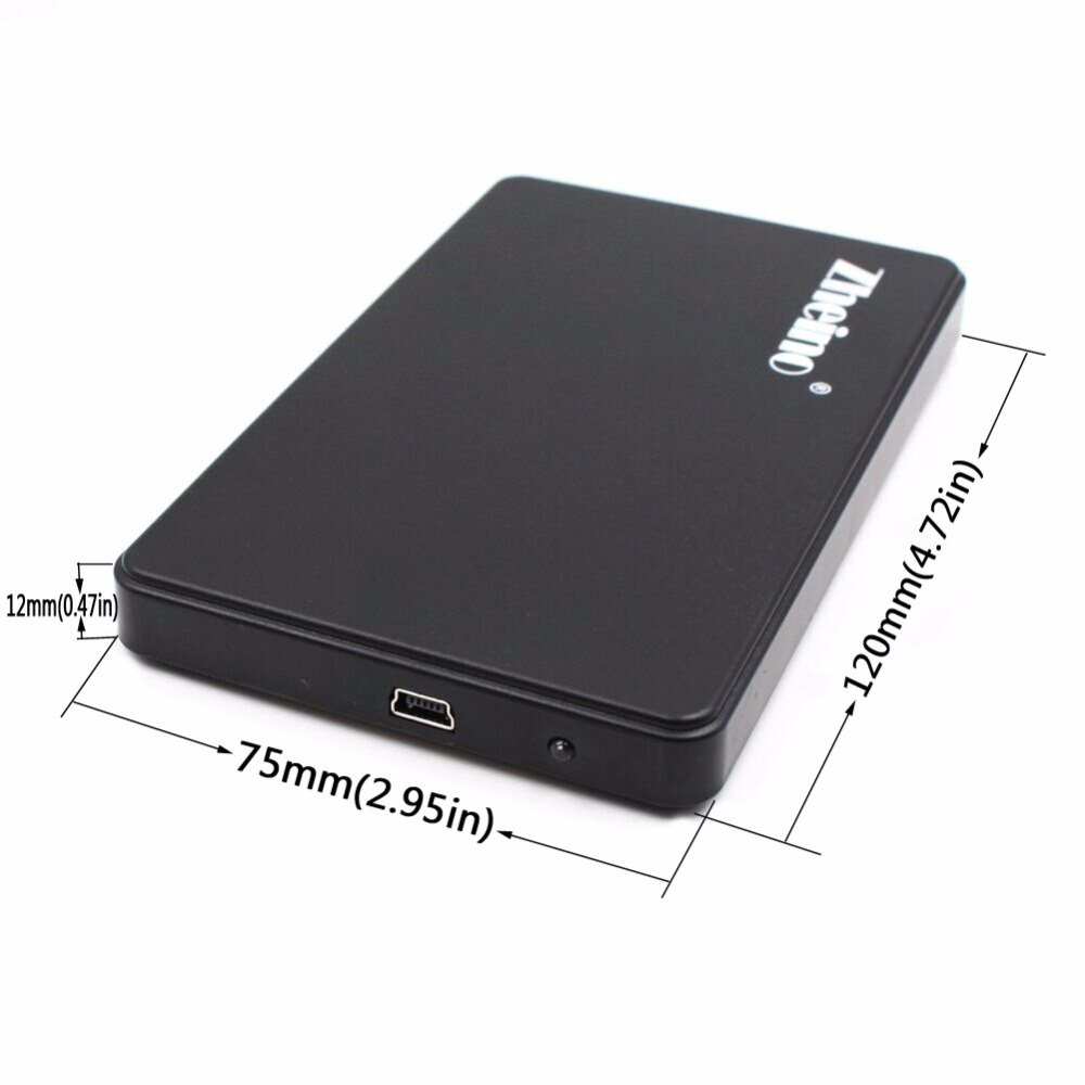 Zheino 2.5 Inch USB 2.0 44PIN IDE/PATA HDD/SSD Externe Harde Schijf Schijf Behuizing Case met usb 2.0 Datakabel Tool-gratis