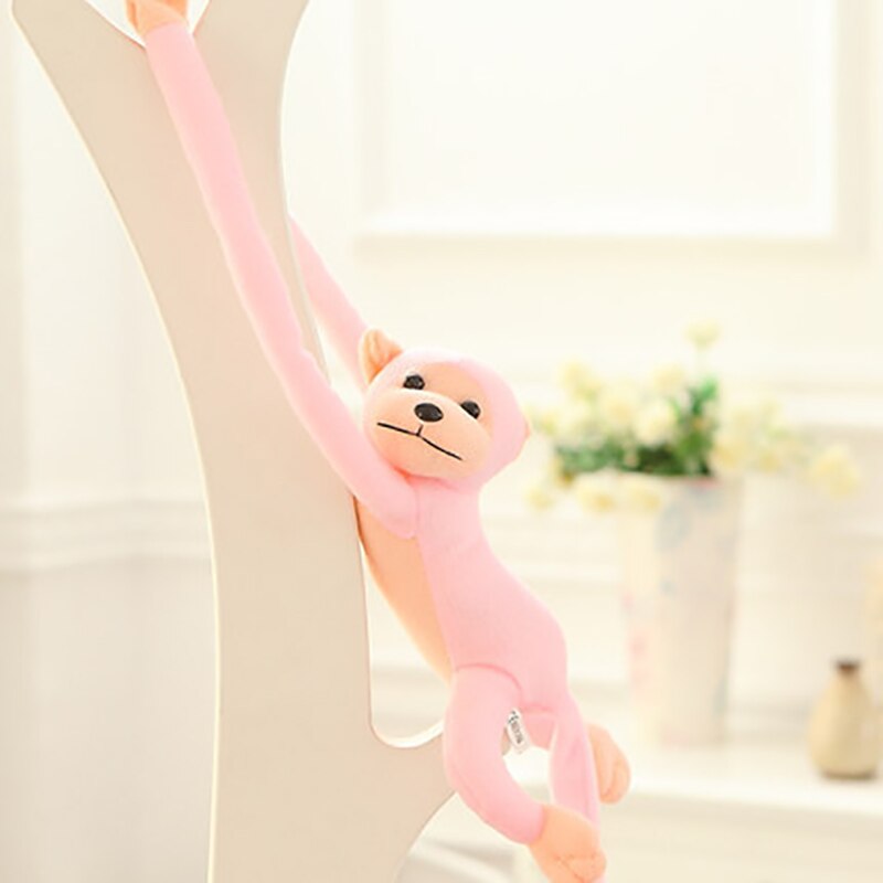 60Cm Lange Arm Aap Van Arm Tot Staart Pluche Speelgoed Kleurrijke Aap Gordijnen Aap Knuffel Pop Voor Kinderen kinderen