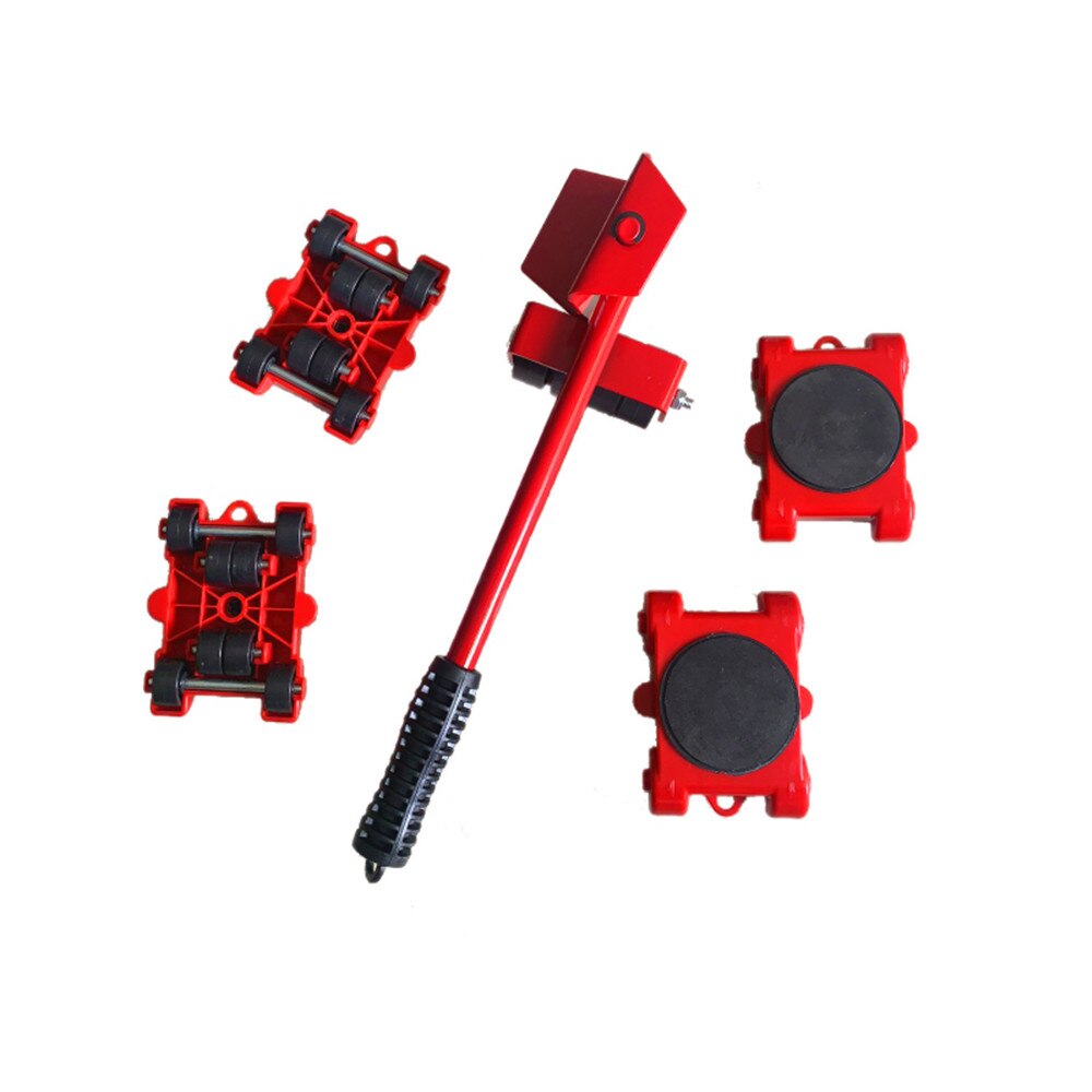 5pcs set Moving House Cleaning Mover Tool Furniture Mover Set Transport Lifter Heavy Stuffs Moving Wheel Roller Bar Hand Tools: 06
