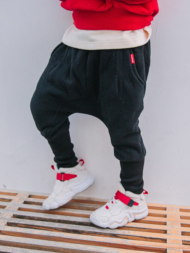 Boys Thickened kua ku Children Winter Casual Pants Children Western Style Trousers Kids Baby Warm Sweatpants