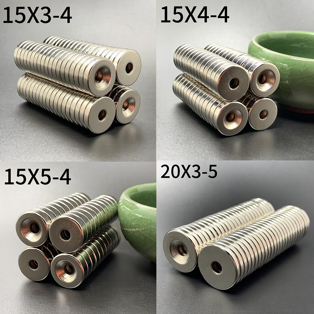Kleine Versenkt Runde NdFeB Neodym Magnet Leistungsstarke Rare Earth Permanent Kühlschrank Magneten für DIY Gemeinsame magnet sets