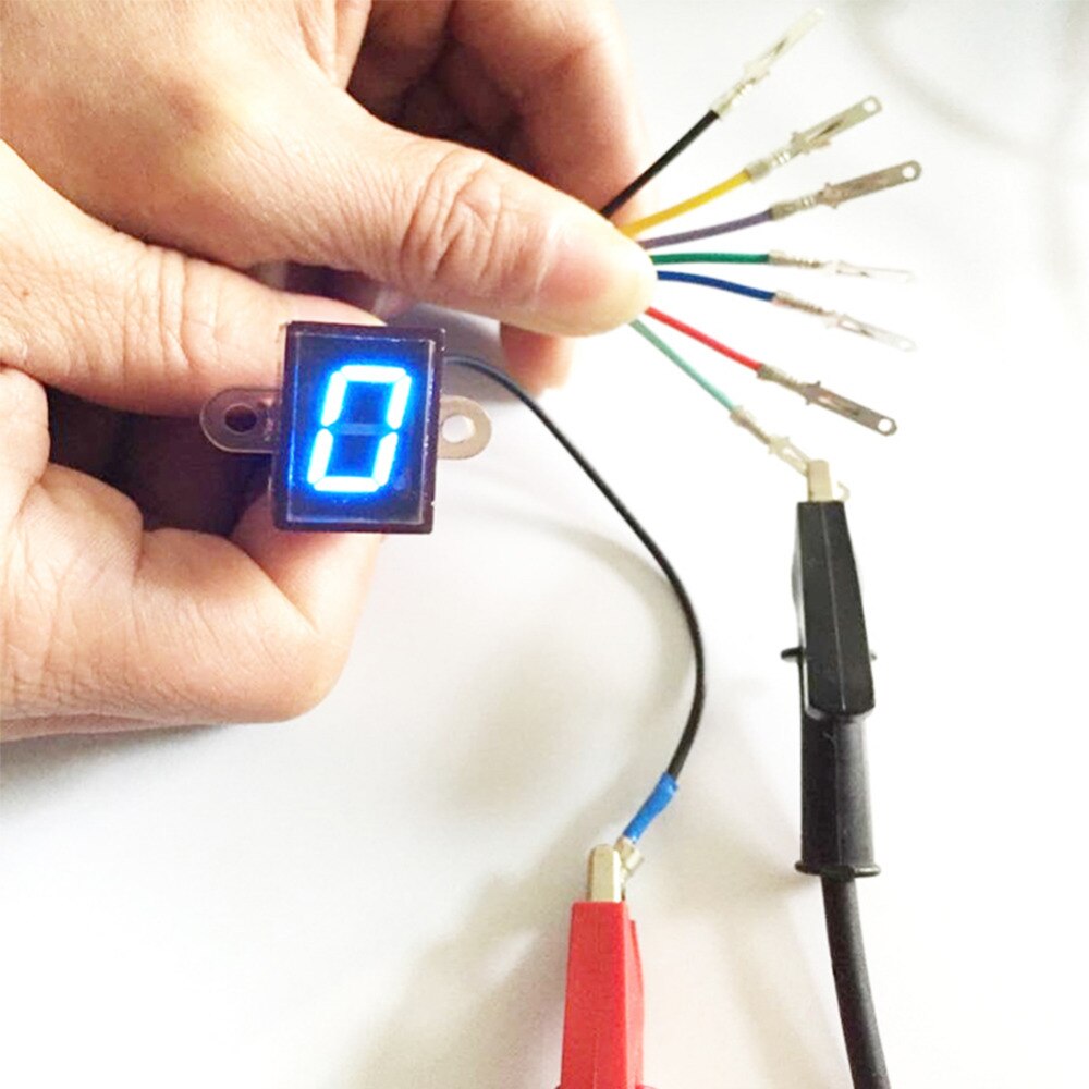 Indicador de engranaje Digital Universal LED pantalla de motocicleta 6 Sensor de velocímetro de palanca de cambio accesorios de motocicleta