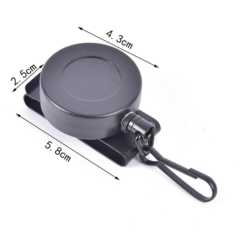 Telescopic Steel Wire Rope Key Anti Lost Tool With Carabiner Secure Belt Buckle