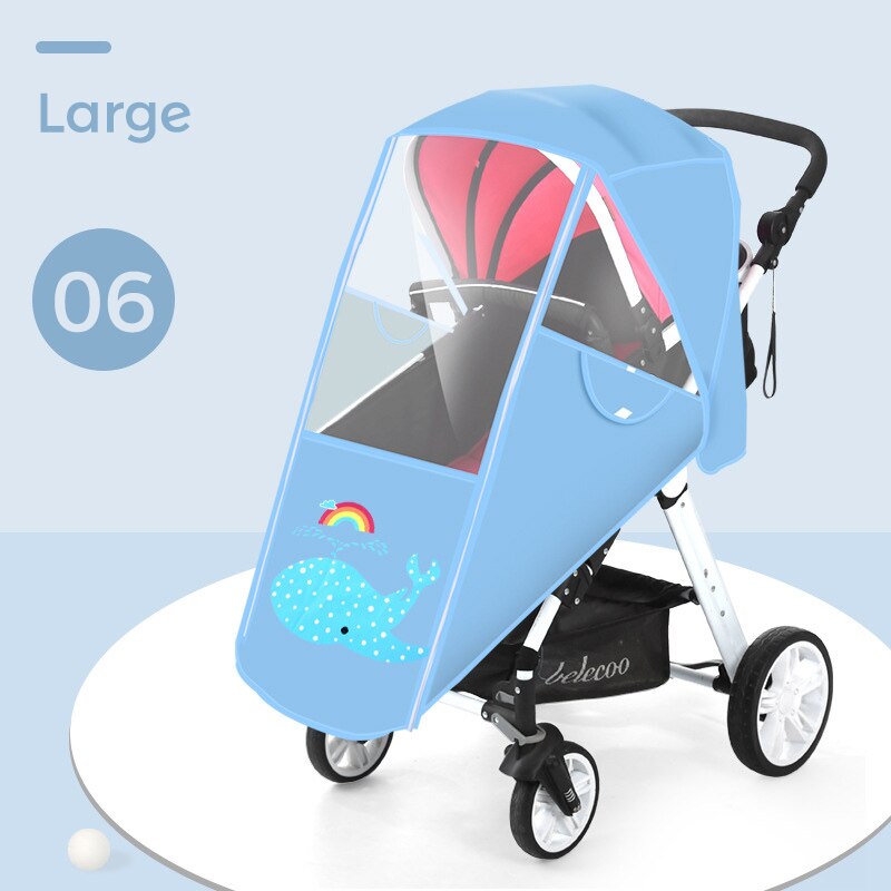 Waterdichte Baby Buggy Regenhoes Universele Regenhoes Voor Kinderwagen Wandelwagen Kinderwagen Wind Shield Transparante Regenhoes