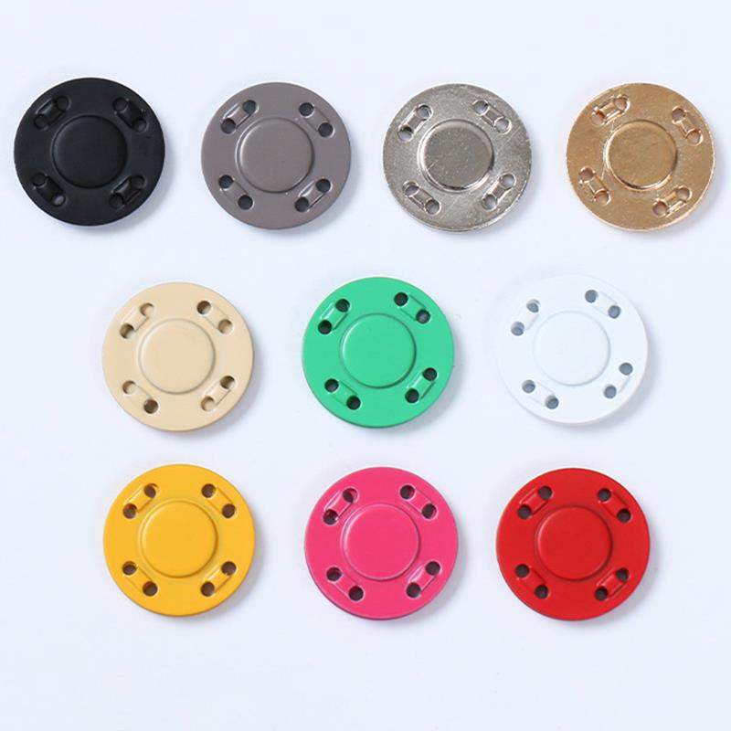 A pair Magnet Buttons Sewing Supplies Magnetic Clothing Invisible Magnet Buttons Metal Buttons Handmade DIY Clothing Decoration