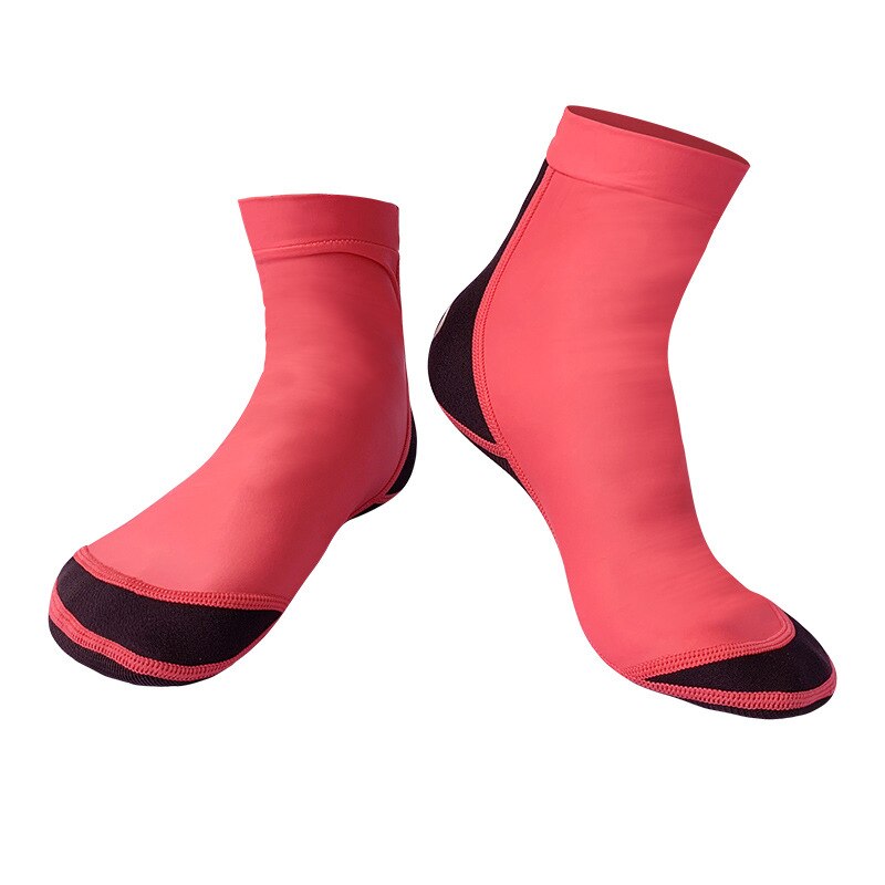 1.5MM chaussures de chaussette de plongée palmes de plongée pour la natation néoprène bottes de plage chaussette plongée en apnée surf prévenir les rayures: woman red / M