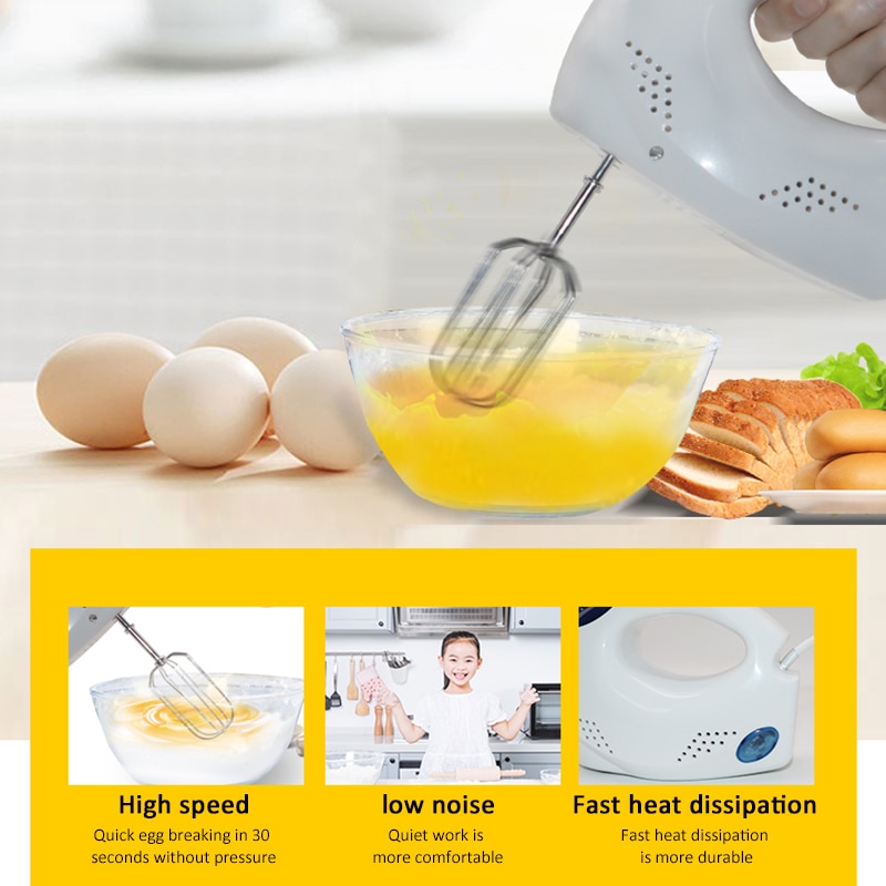 Eieren Mixer Beslag Beater Keuken Cake Koken Gereedschap Elektrische Handheld Voedsel Blender 5 Speed Passen Whisk Keuken Thuis Cocina