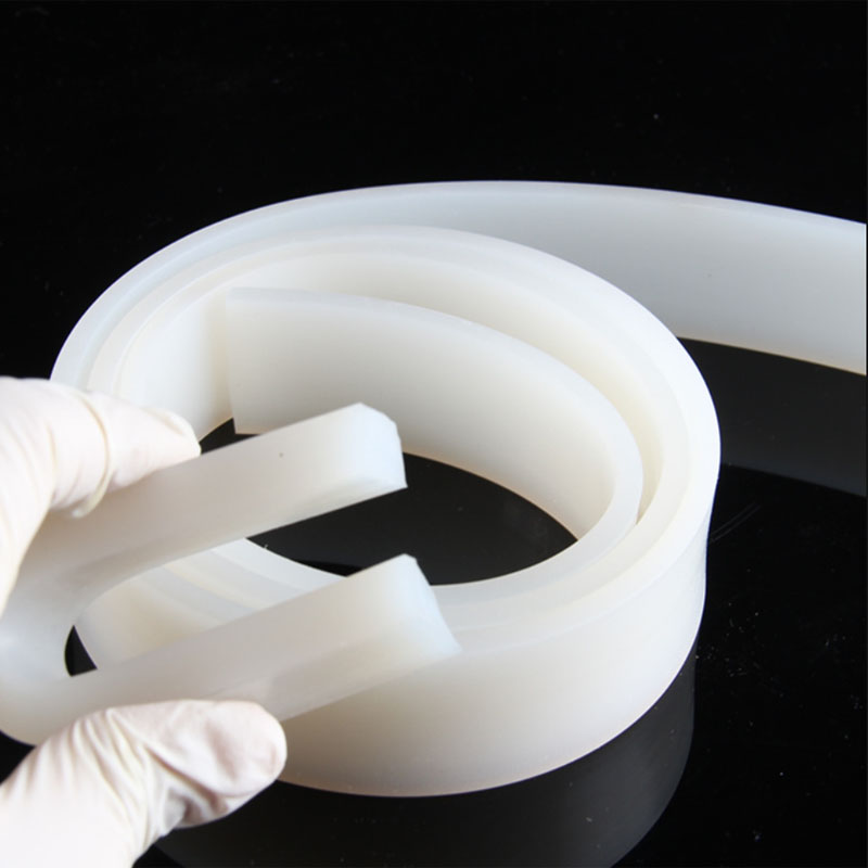 Solid Silicone Rubber Sealing Strip High Temperature Resistant Weatherstrip Square Bars for Mechanical Shock Absorption Welt
