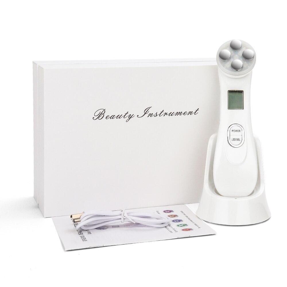 5in1 RF & EMS Radio mésothérapie électroporation visage beauté stylo radiofréquence LED Photon visage rajeunissement de la peau dissolvant rides
