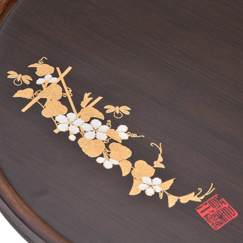 Bamboo Tea Tray Bamboo Serving Tray Artwork Simple for Home