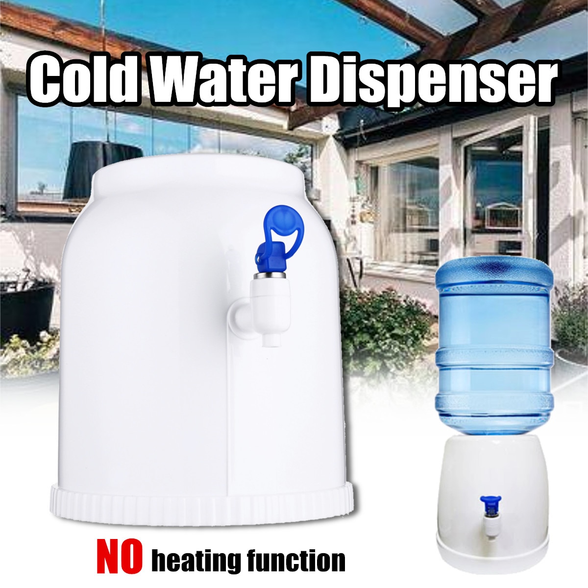 Desktop koldt vand dispenser gallon drikkeflaske bærbar bordplade køler drikke vandhane værktøj tryk vandpumpeindretning