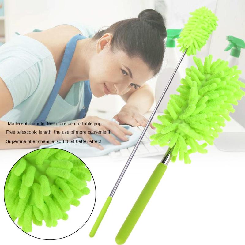 Plumeros telescópicos de microfibra escalables, limpieza de chenilla, polvo de escritorio, aire acondicionado, cepillo para polvo, limpieza de coches, herramienta