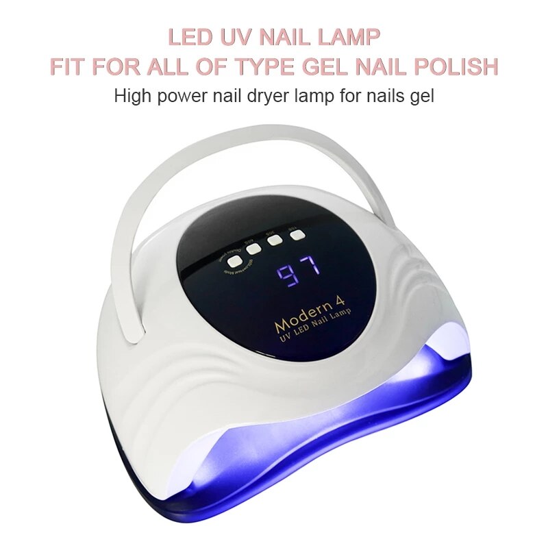Built-in Cooling Fan Nail Dryer 3 in 1 Quick Dry Fast Curing Gel Lamp For All Kinds of Gel Polish UV Led Nail Lamp