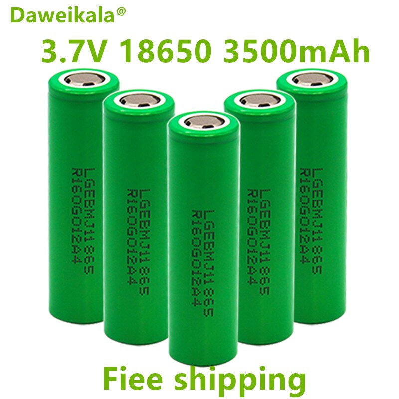 1-10Pcs 100% Originele MJ1 3.7 V 3500 Mah 18650 Lithium Oplaadbare Batterij Voor Zaklamp Batterijen Voor Lg MJ1 3500 Mah Batterij